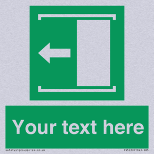 Custom Slide to Open Sign